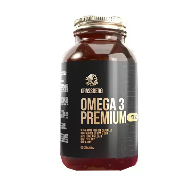Omega 3 Premium Grassberg 1200mg 60 Capsules Maroc